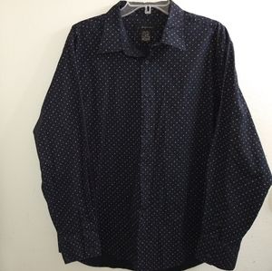 J.Ferrar Dress Shirt/ Size XL 17-17 1/2 Black